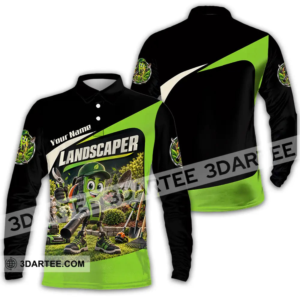 Unisex Shirt - Custom Landscape Shirt - Long Sleeve Polo / S - T-shirt
