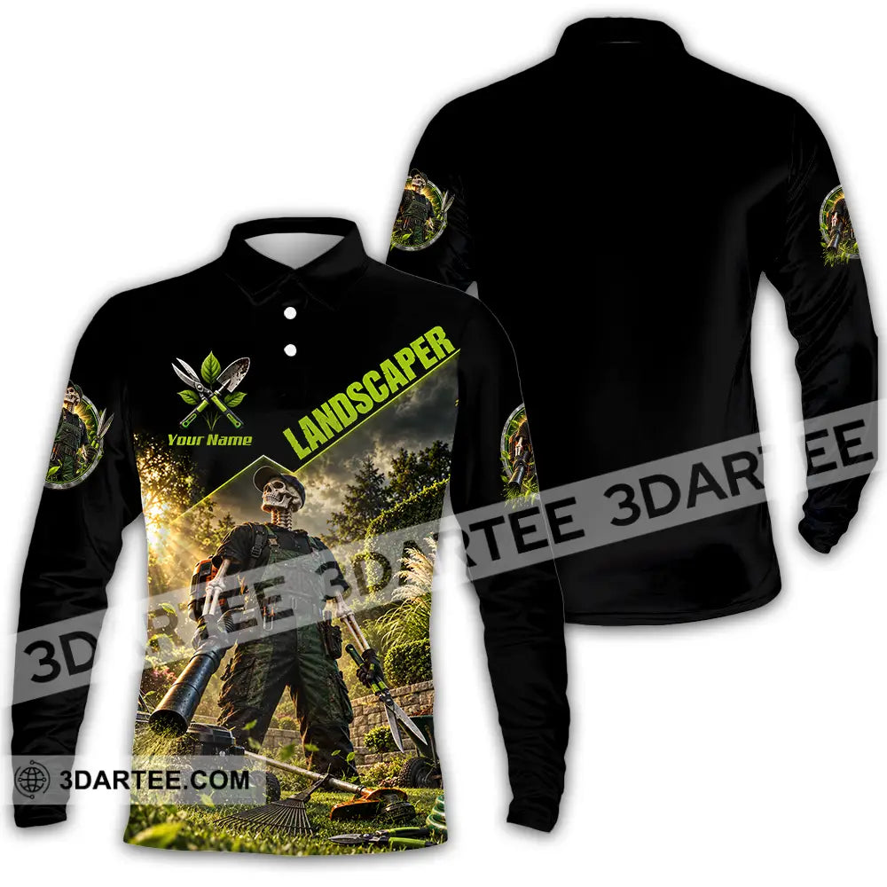Unisex Shirt - Custom Landscape Shirt - Long Sleeve Polo / S - T-shirt