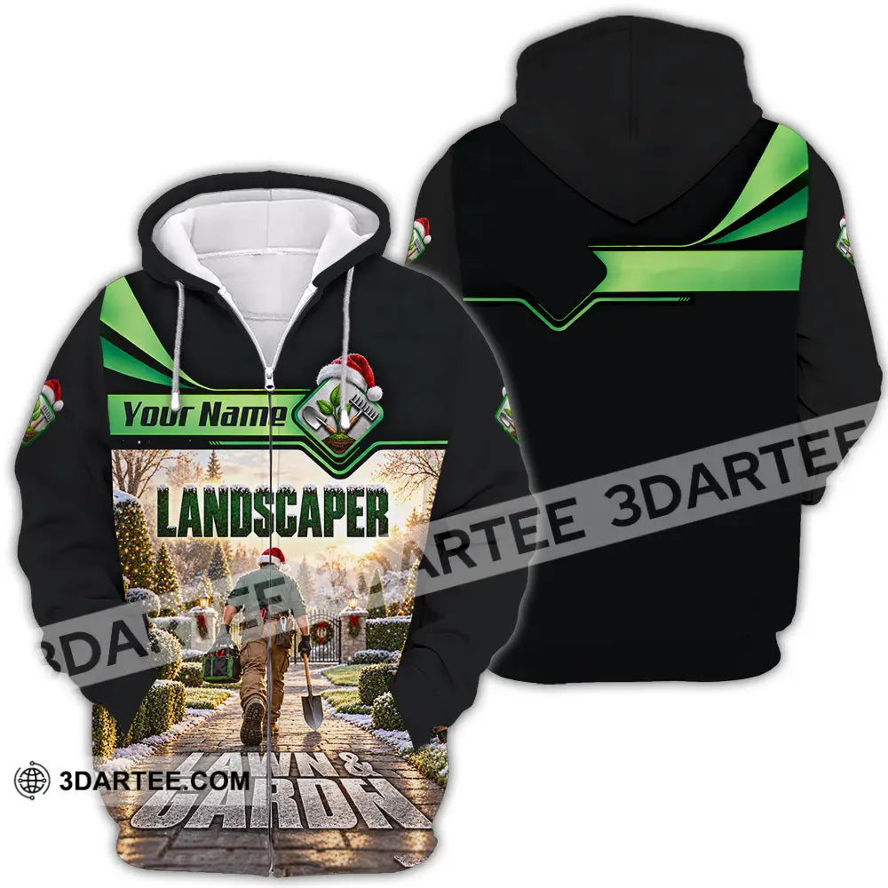Unisex Shirt - Custom Landscaper Shirt - Zipper Hoodie / S - T-shirt
