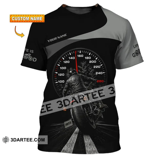 Unisex Shirt - Custom Life Is Good Biker Shirt - T-shirt