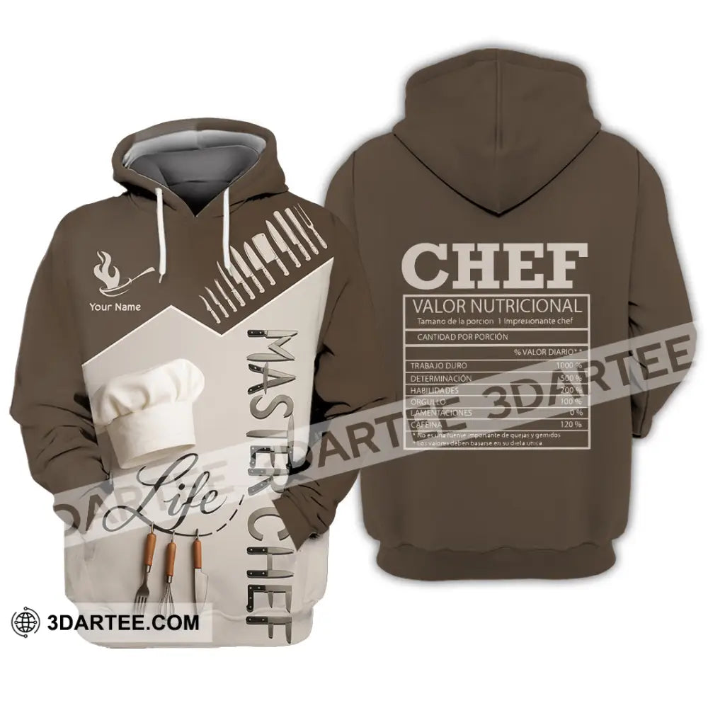 Unisex Shirt - Custom Life Of Master Chef Valor Nutricional Shirt Hoodie / S T-shirt