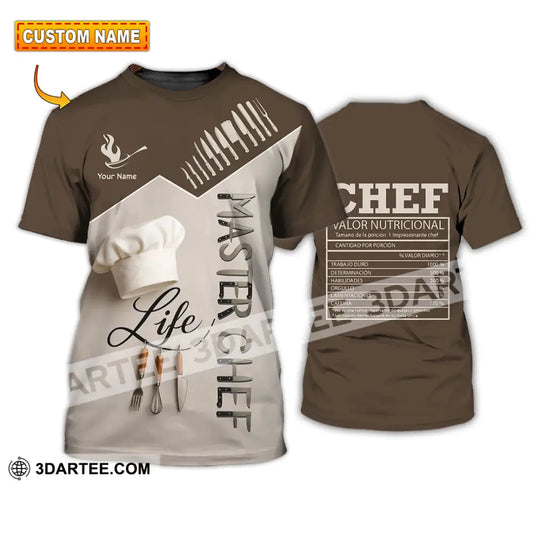 Unisex Shirt - Custom Life Of Master Chef Valor Nutricional Shirt T-shirt