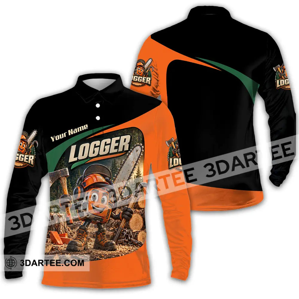 Unisex Shirt - Custom Logger Shirt - Long Sleeve Polo / S - T-shirt
