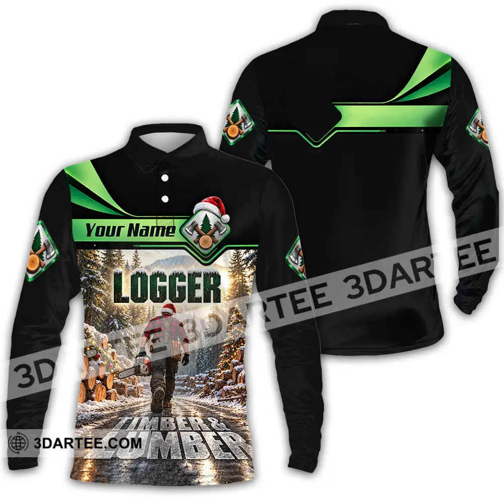 Unisex Shirt - Custom Logger Shirt - Long Sleeve Polo / S - T-shirt