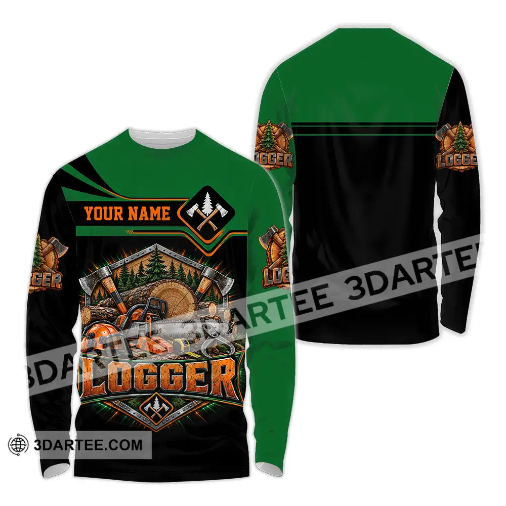 Unisex Shirt - Custom Logger Shirt - Long Sleeve Shirt / S - T-shirt