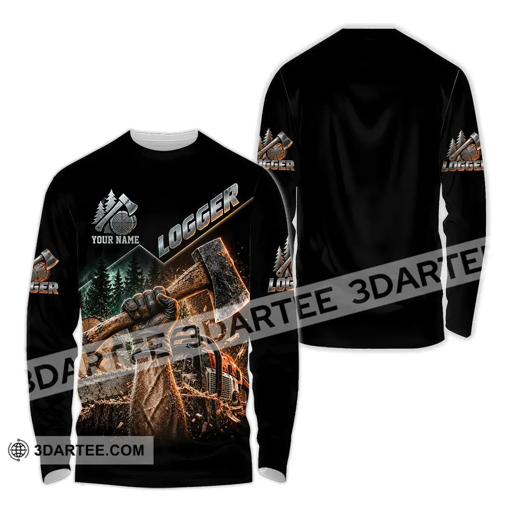 Unisex Shirt - Custom Logger Shirt - Long Sleeve Shirt / S - T-shirt
