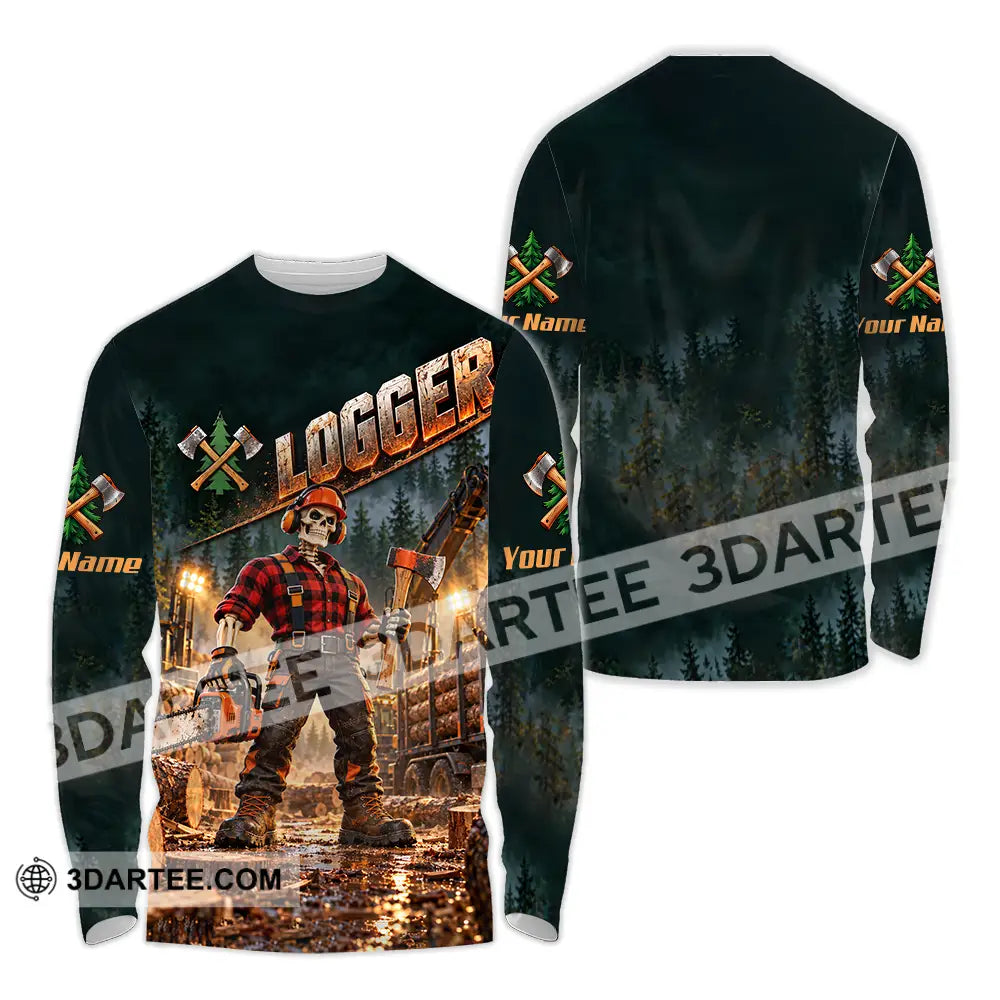 Unisex Shirt - Custom Logger Shirt - Long Sleeve Shirt / S - T-shirt