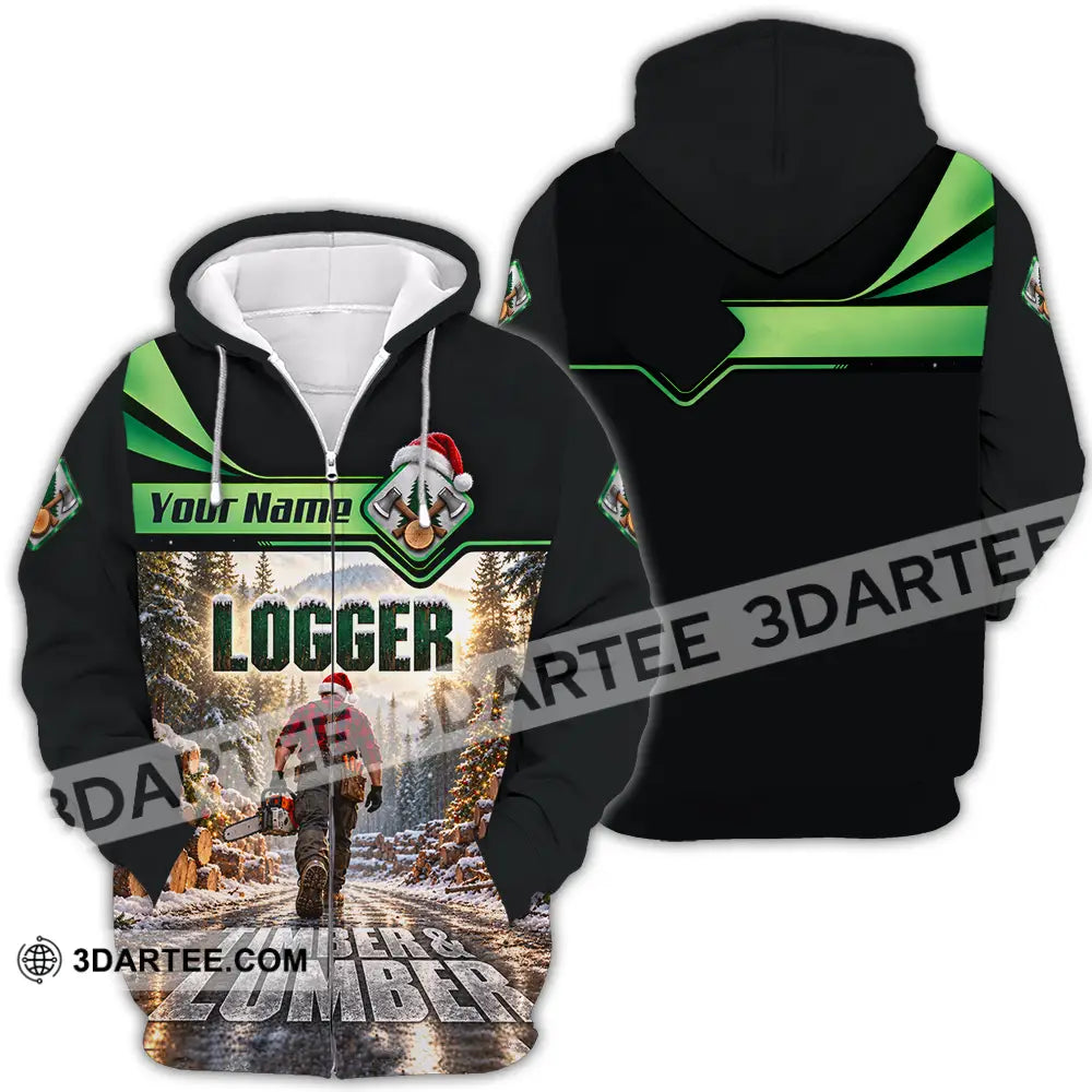 Unisex Shirt - Custom Logger Shirt - Zipper Hoodie / S - T-shirt
