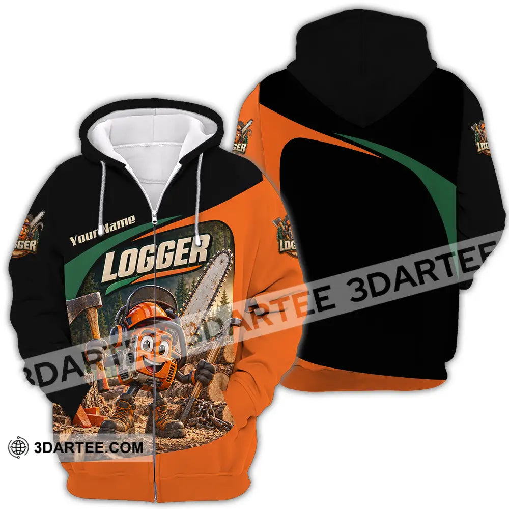 Unisex Shirt - Custom Logger Shirt - Zipper Hoodie / S - T-shirt