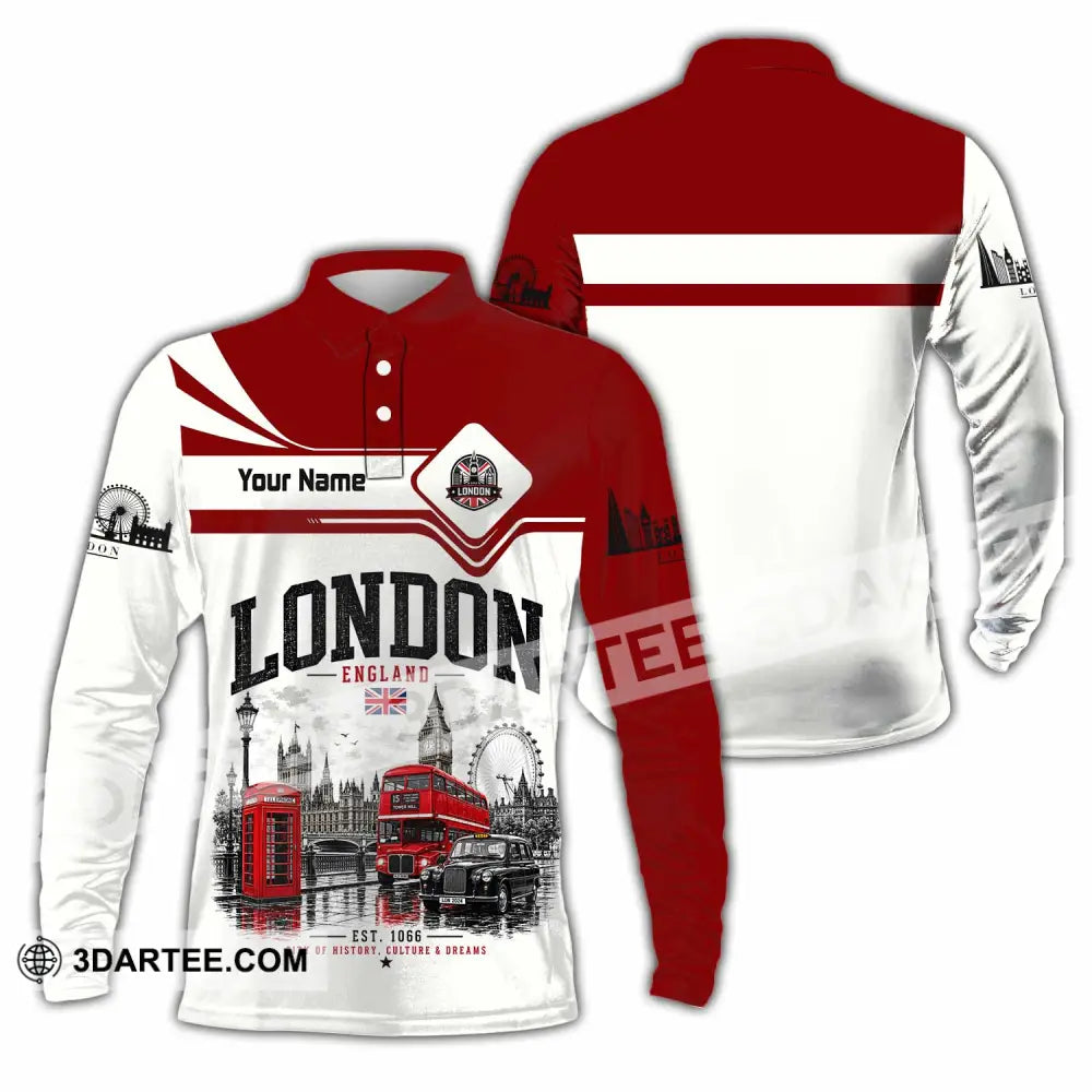 Unisex Shirt - Custom London Shirt - Long Sleeve Polo / S - T-shirt