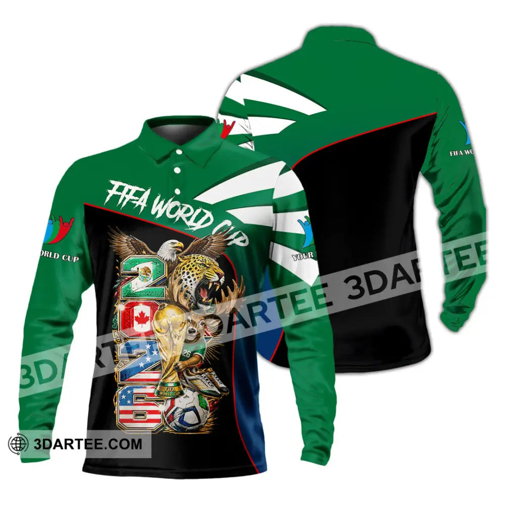 Unisex Shirt - Custom World Cup 2026 Shirt - Long Sleeve Polo / S - T-shirt