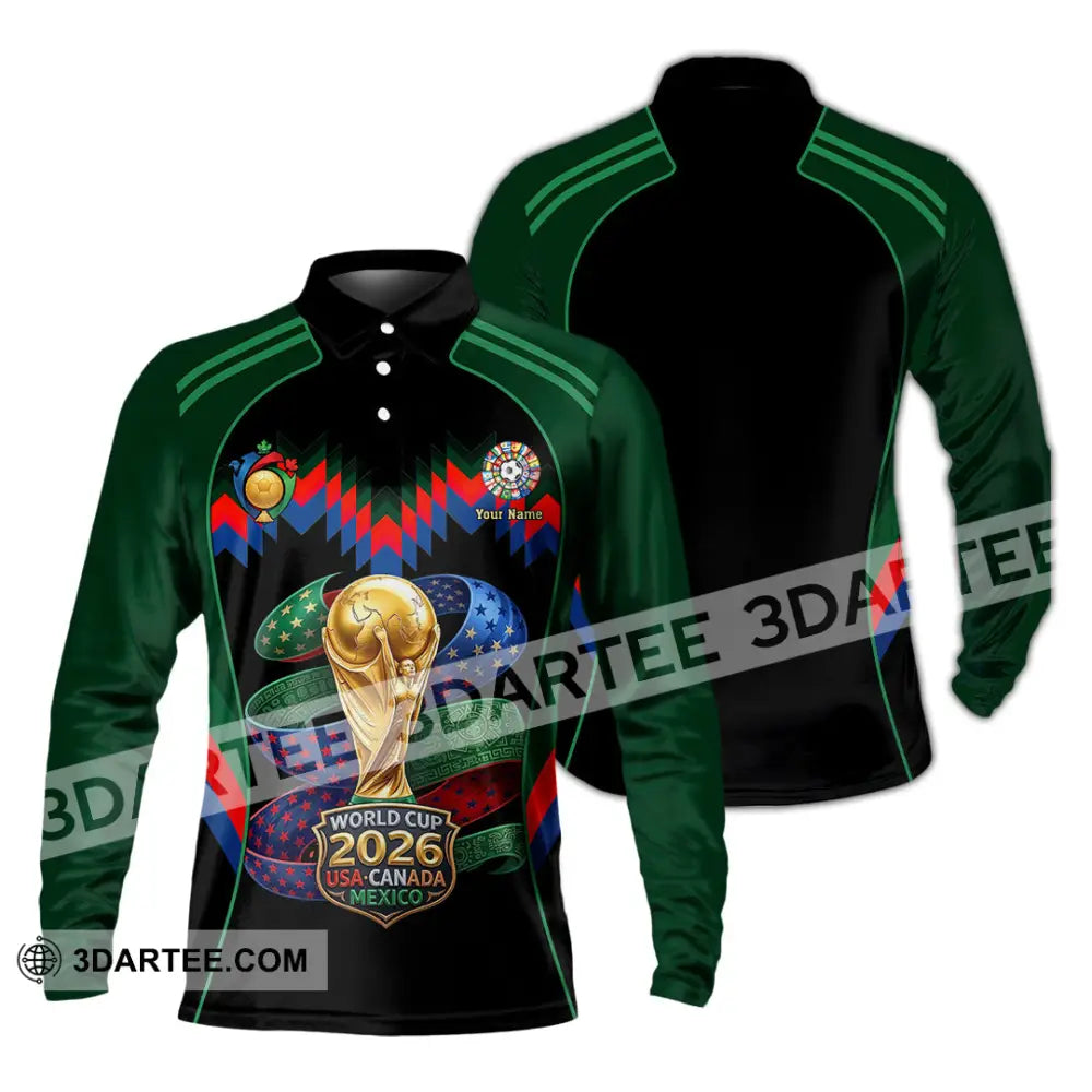 Unisex Shirt - Custom World Cup 2026 Shirt - Long Sleeve Polo / S - T-shirt