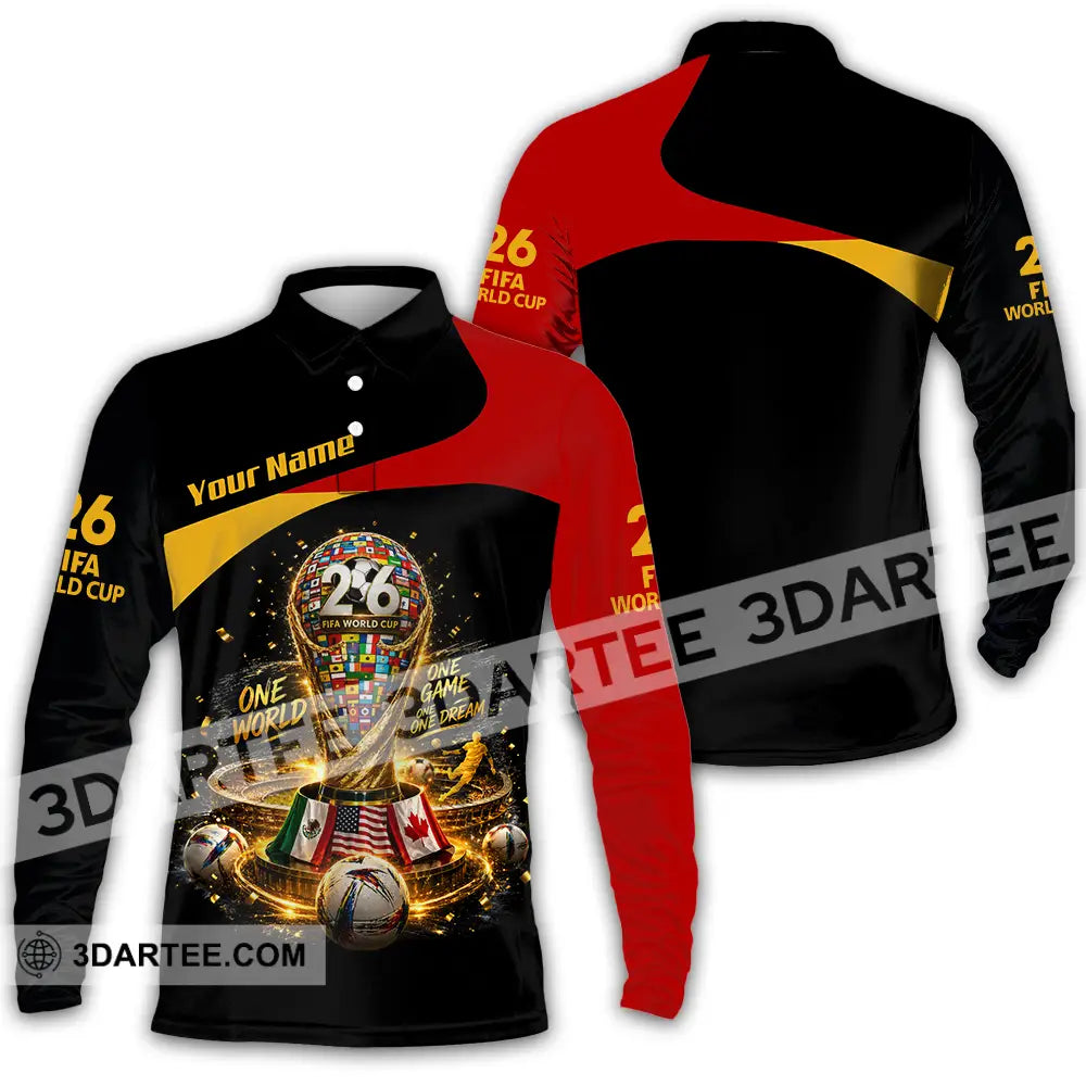 Unisex Shirt - Custom World Cup 2026 Shirt - Long Sleeve Polo / S - T-shirt