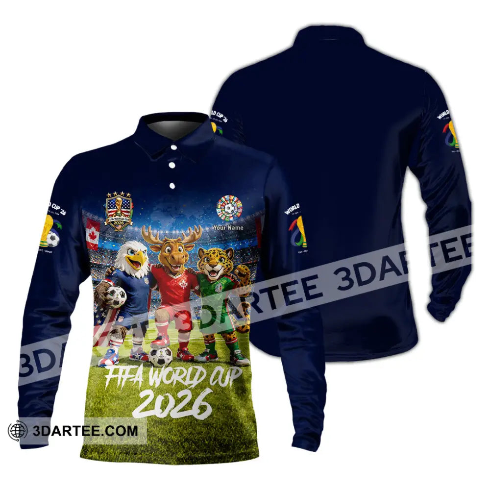 Unisex Shirt - Custom World Cup 2026 Shirt - Long Sleeve Polo / S - T-shirt
