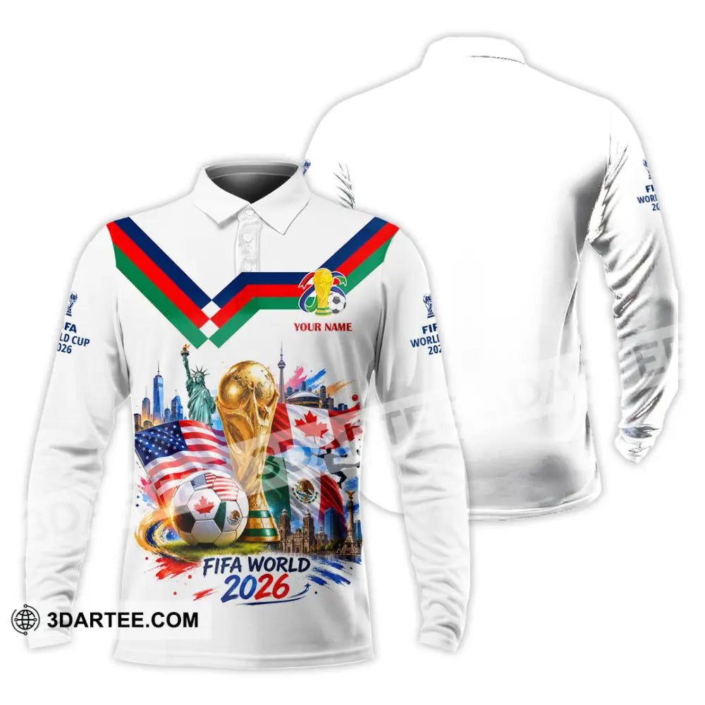Unisex Shirt - Custom World Cup 2026 Shirt - Long Sleeve Polo / S - T-shirt