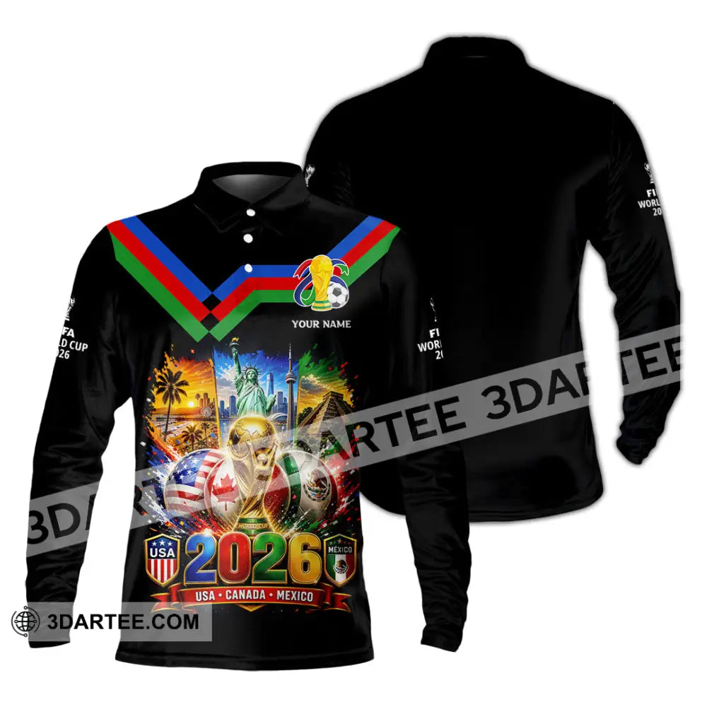Unisex Shirt - Custom World Cup 2026 Shirt - Long Sleeve Polo / S - T-shirt
