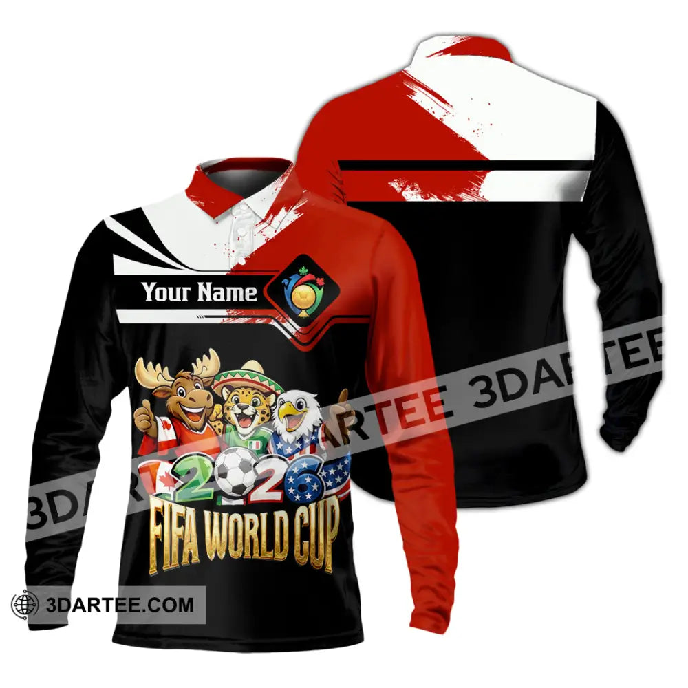 Unisex Shirt - Custom World Cup 2026 Shirt - Long Sleeve Polo / S - T-shirt