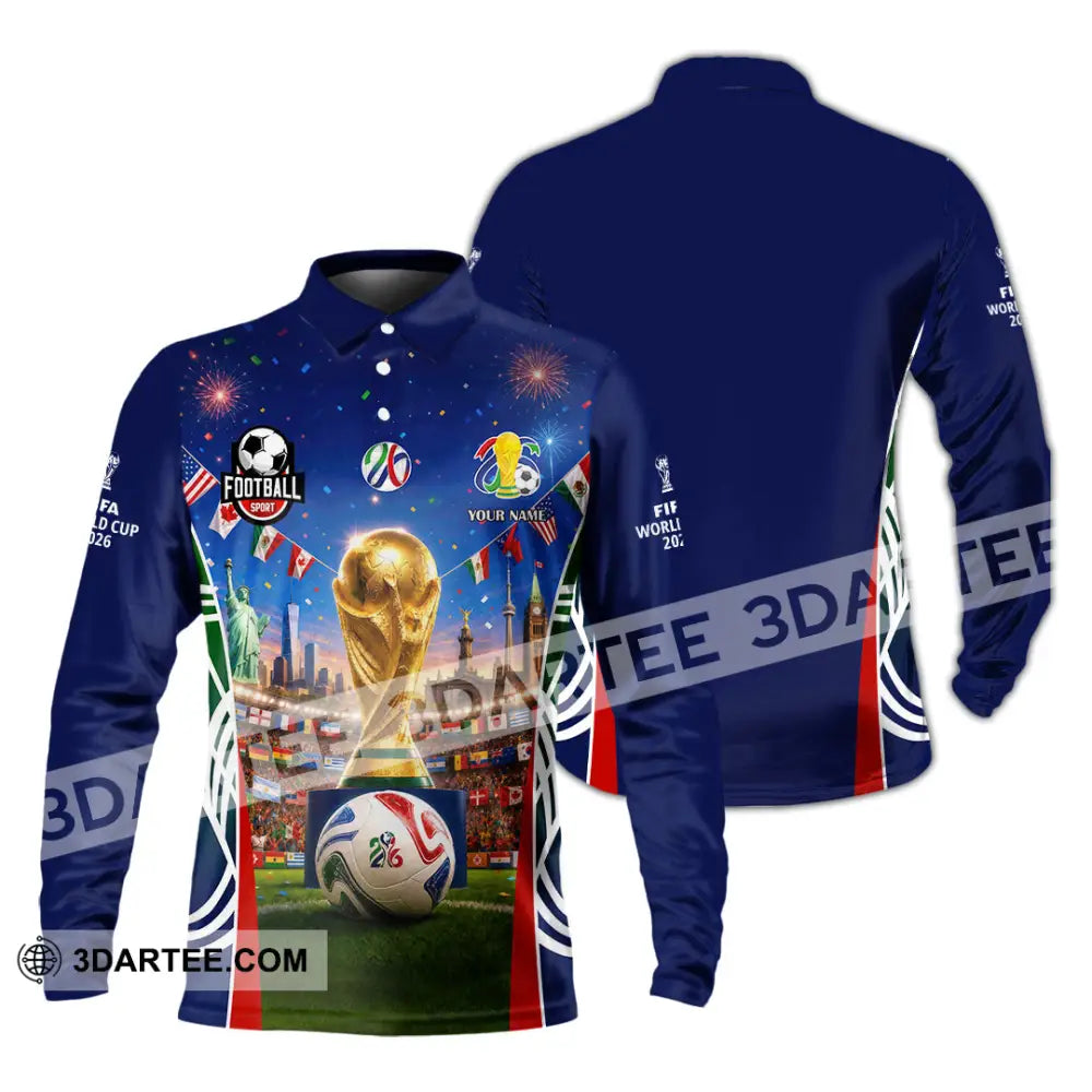 Unisex Shirt - Custom World Cup 2026 Shirt - Long Sleeve Polo / S - T-shirt