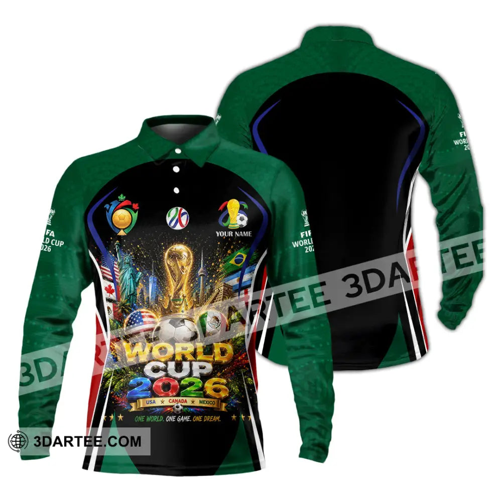 Unisex Shirt - Custom World Cup 2026 Shirt - Long Sleeve Polo / S - T-shirt
