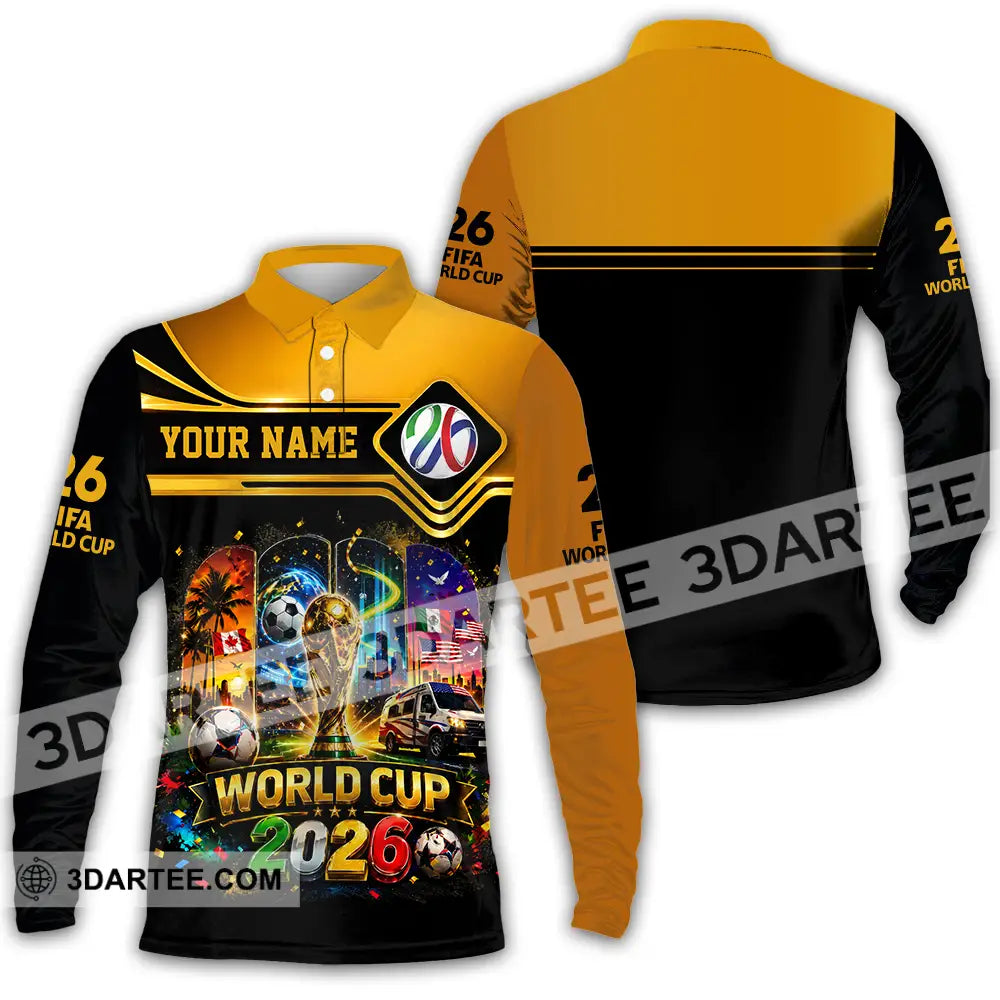 Unisex Shirt - Custom World Cup 2026 Shirt - Long Sleeve Polo / S - T-shirt