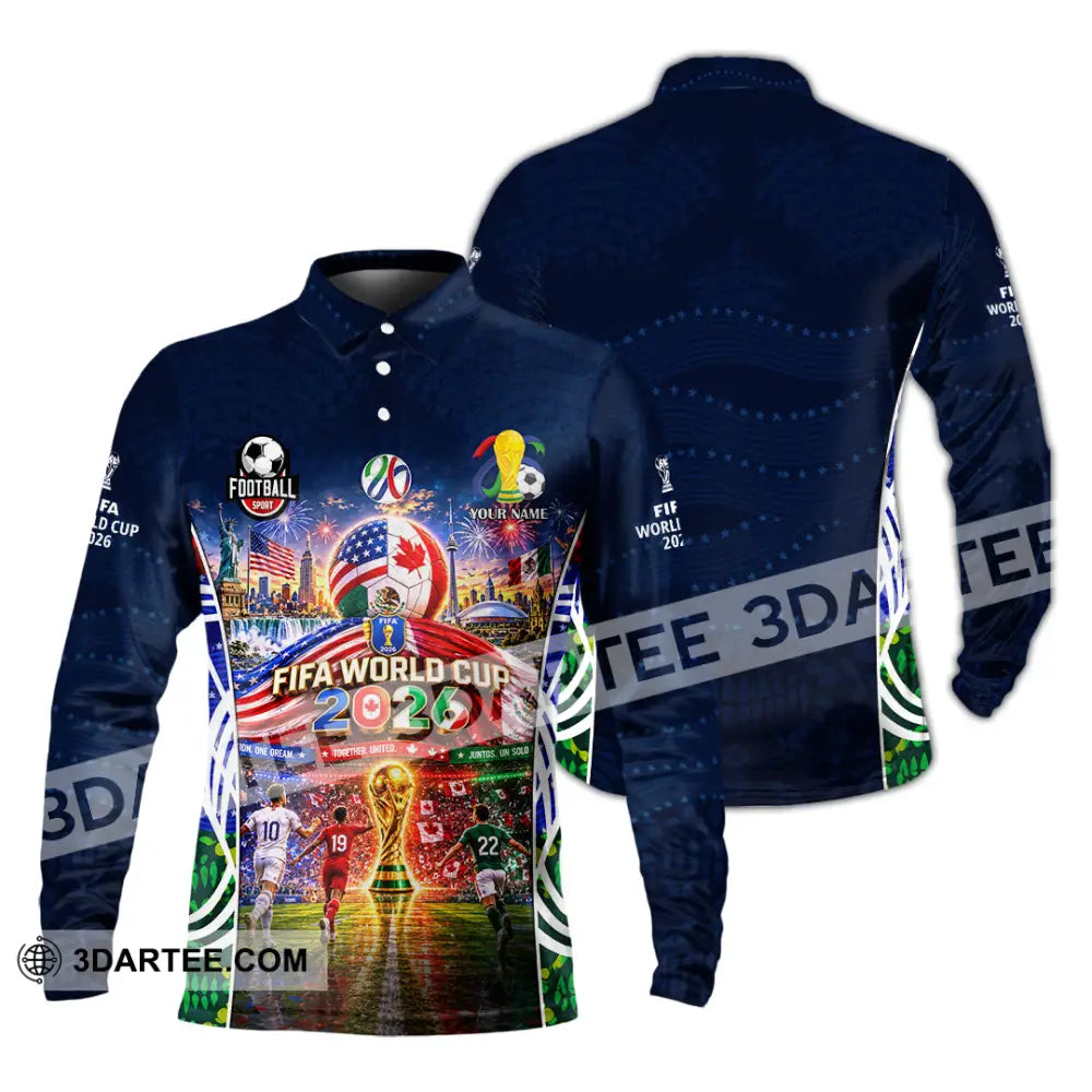 Unisex Shirt - Custom World Cup 2026 Shirt - Long Sleeve Polo / S - T-shirt