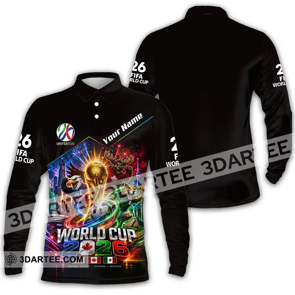 Unisex Shirt - Custom World Cup 2026 Shirt - Long Sleeve Polo / S - T-shirt