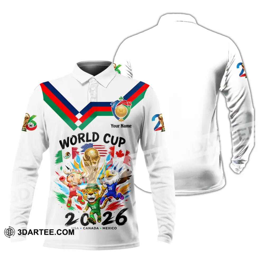 Unisex Shirt - Custom World Cup 2026 Shirt - Long Sleeve Polo / S - T-shirt