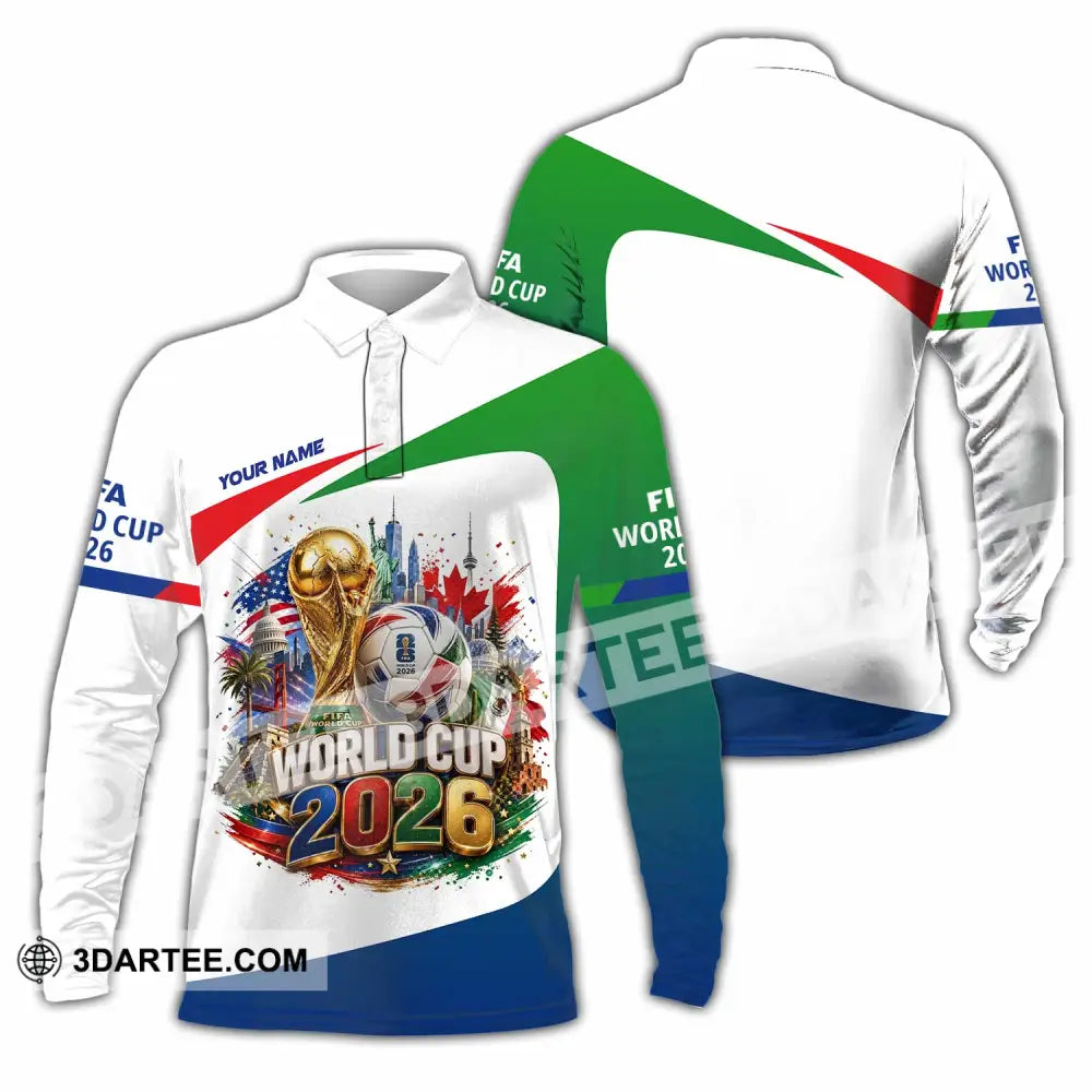 Unisex Shirt - Custom World Cup 2026 Shirt - Long Sleeve Polo / S - T-shirt