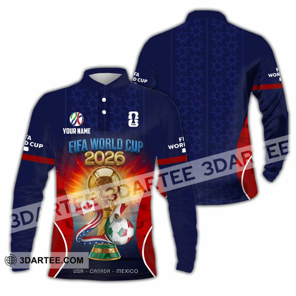 Unisex Shirt - Custom World Cup 2026 Shirt - Long Sleeve Polo / S - T-shirt