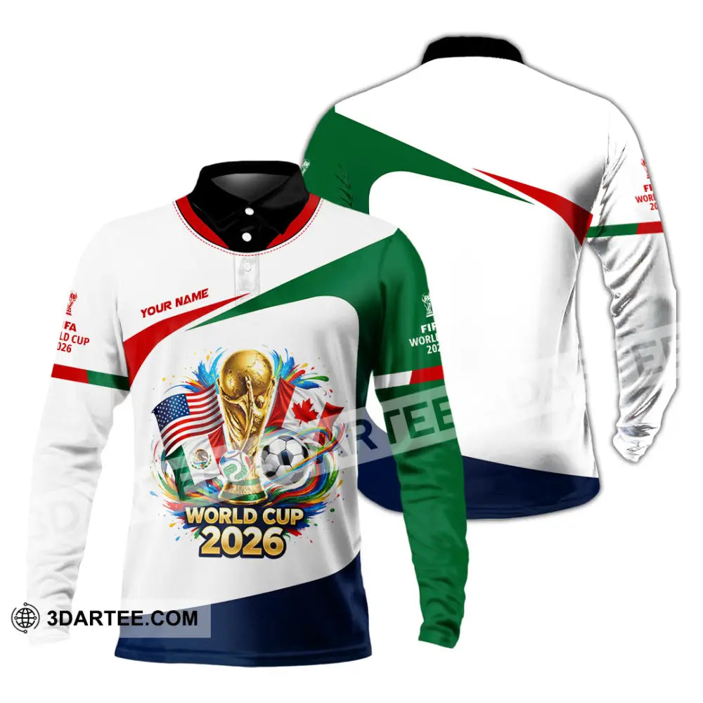 Unisex Shirt - Custom World Cup 2026 Shirt - Long Sleeve Polo / S - T-shirt