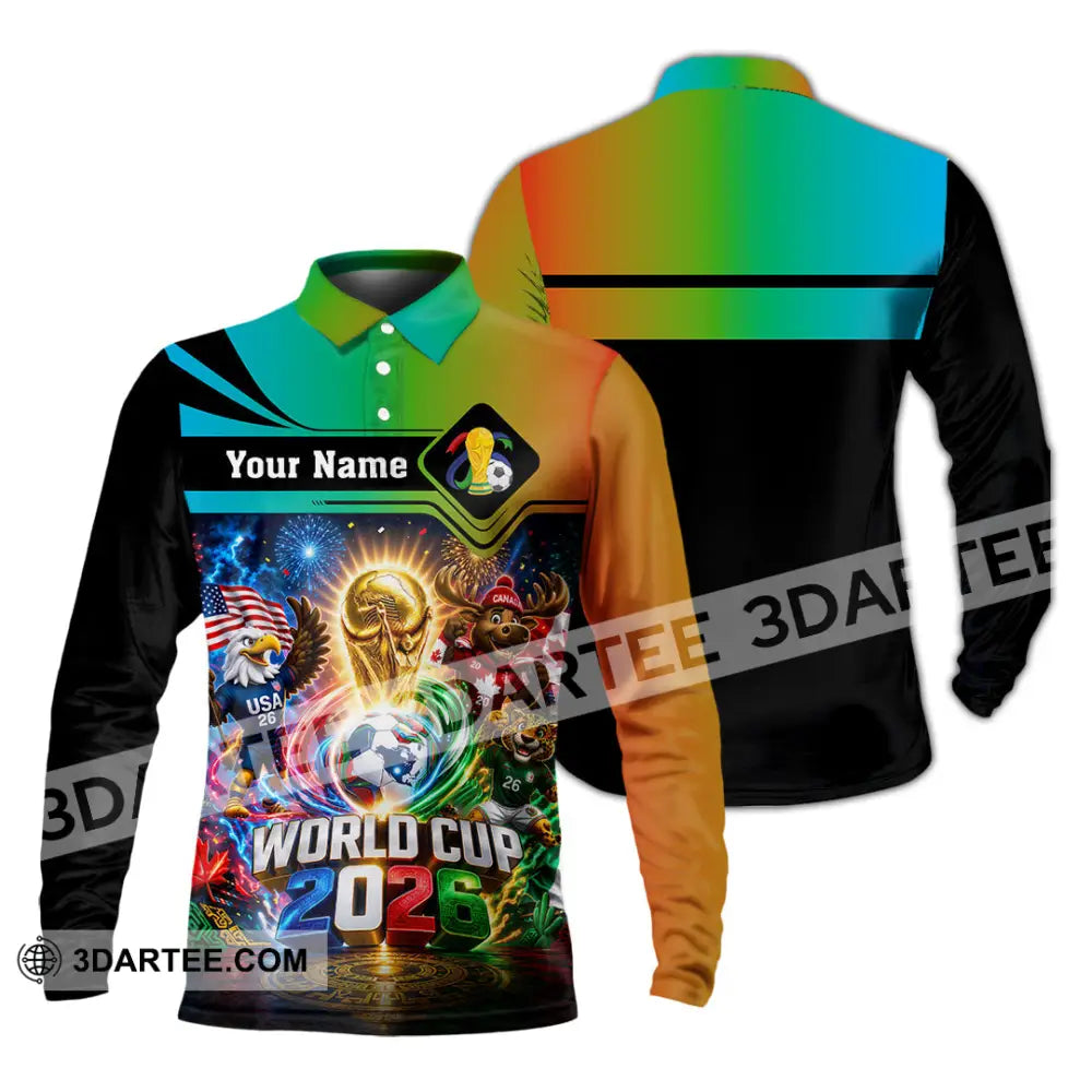 Unisex Shirt - Custom World Cup 2026 Shirt - Long Sleeve Polo / S - T-shirt
