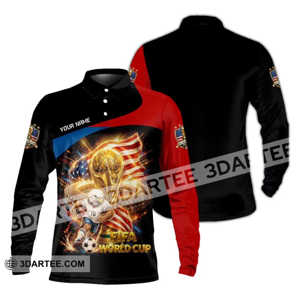 Unisex Shirt - Custom World Cup 2026 Shirt - Long Sleeve Polo / S - T-shirt
