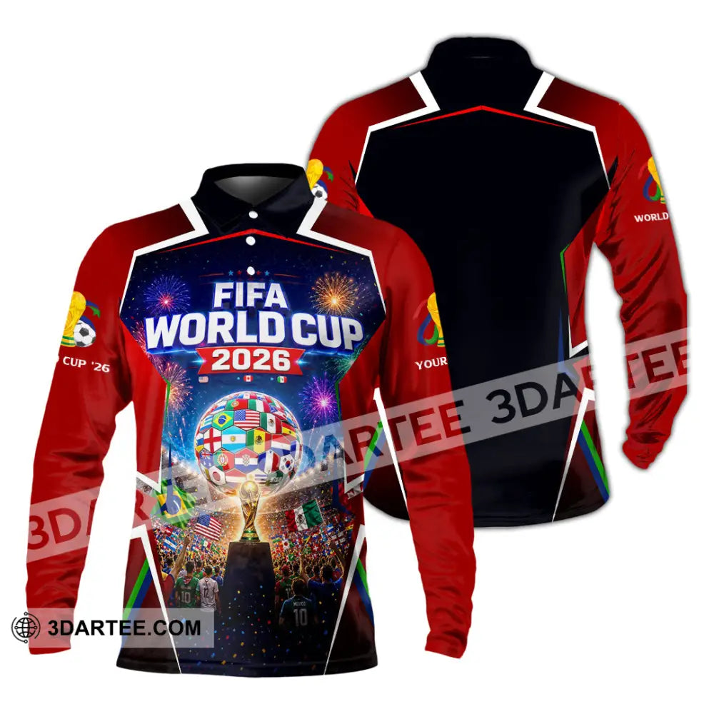 Unisex Shirt - Custom World Cup 2026 Shirt - Long Sleeve Polo / S - T-shirt