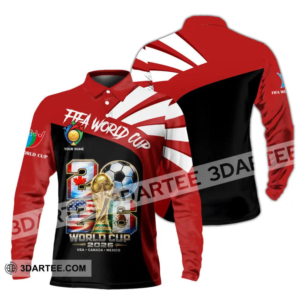 Unisex Shirt - Custom World Cup 2026 Shirt - Long Sleeve Polo / S - T-shirt