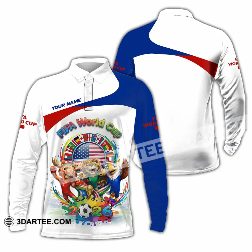 Unisex Shirt - Custom Fifa World Cup 2026 Shirt - Long Sleeve Polo / S - T-shirt