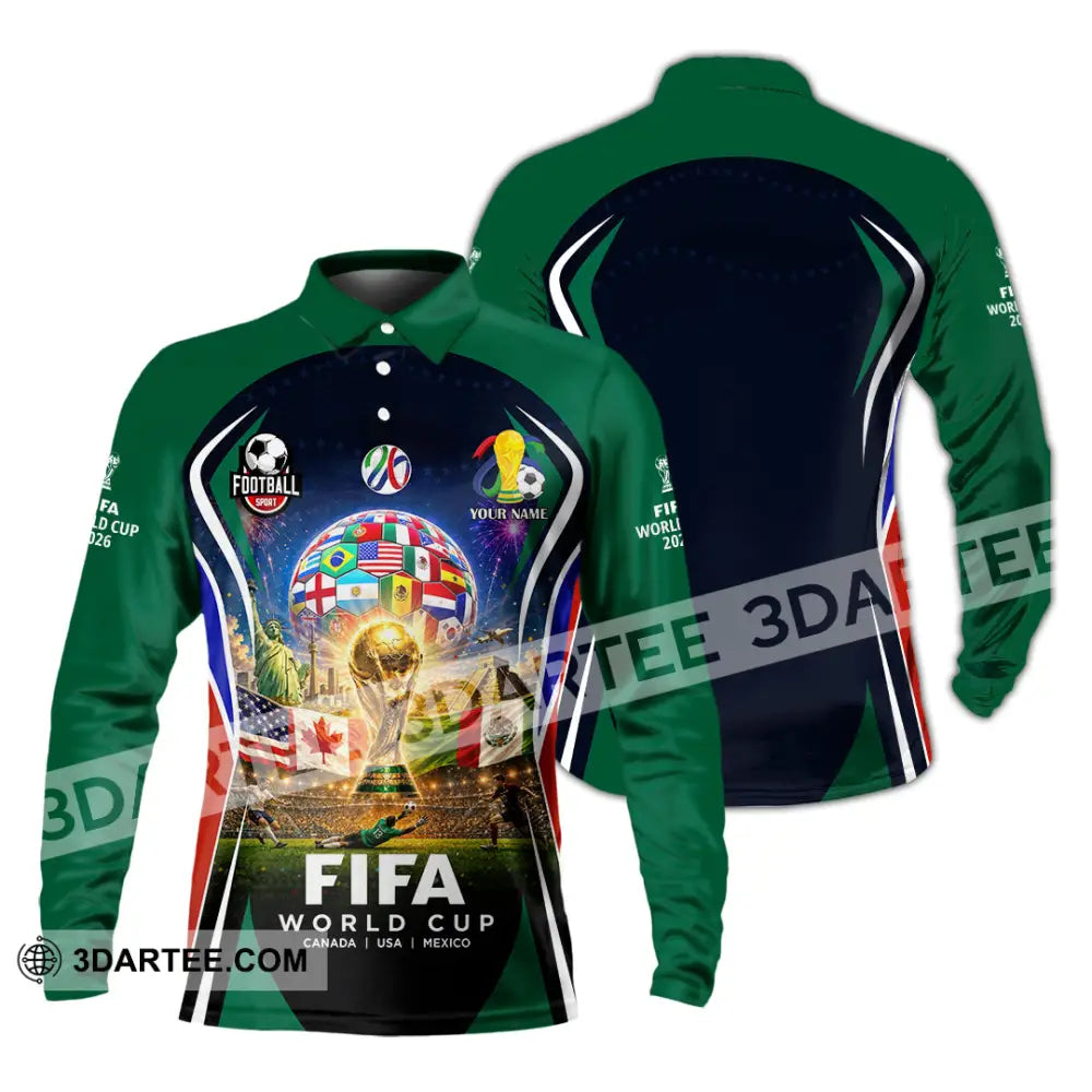 Unisex Shirt - Custom World Cup 2026 Shirt - Long Sleeve Polo / S - T-shirt