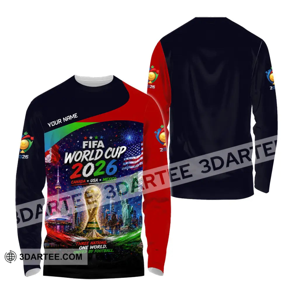 Unisex Shirt - Custom World Cup 2026 Shirt - Long Sleeve Shirt / S - T-shirt