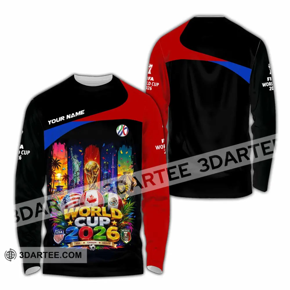 Unisex Shirt - Custom World Cup 2026 Shirt - Long Sleeve Shirt / S - T-shirt
