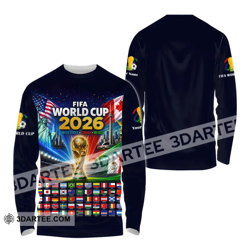 Unisex Shirt - Custom World Cup 2026 Shirt - Long Sleeve Shirt / S - T-shirt