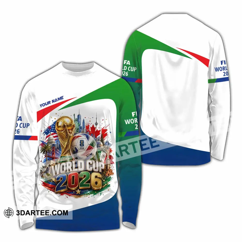 Unisex Shirt - Custom World Cup 2026 Shirt - Long Sleeve Shirt / S - T-shirt