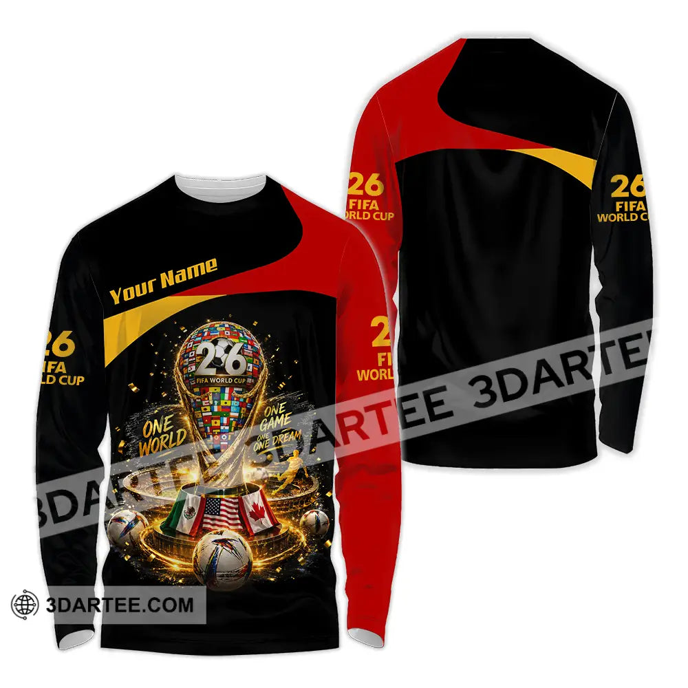 Unisex Shirt - Custom World Cup 2026 Shirt - Long Sleeve Shirt / S - T-shirt