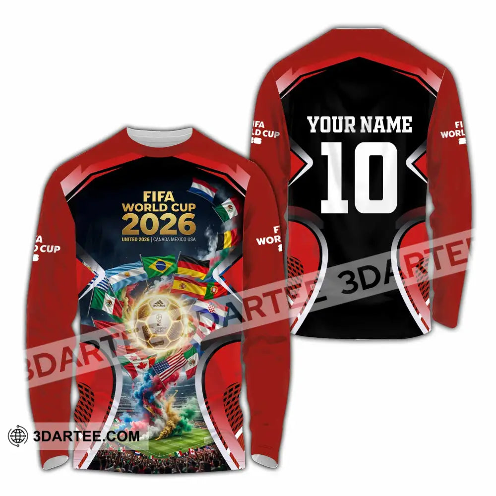 Unisex Shirt - Custom World Cup 2026 Shirt - Long Sleeve Shirt / S - T-shirt
