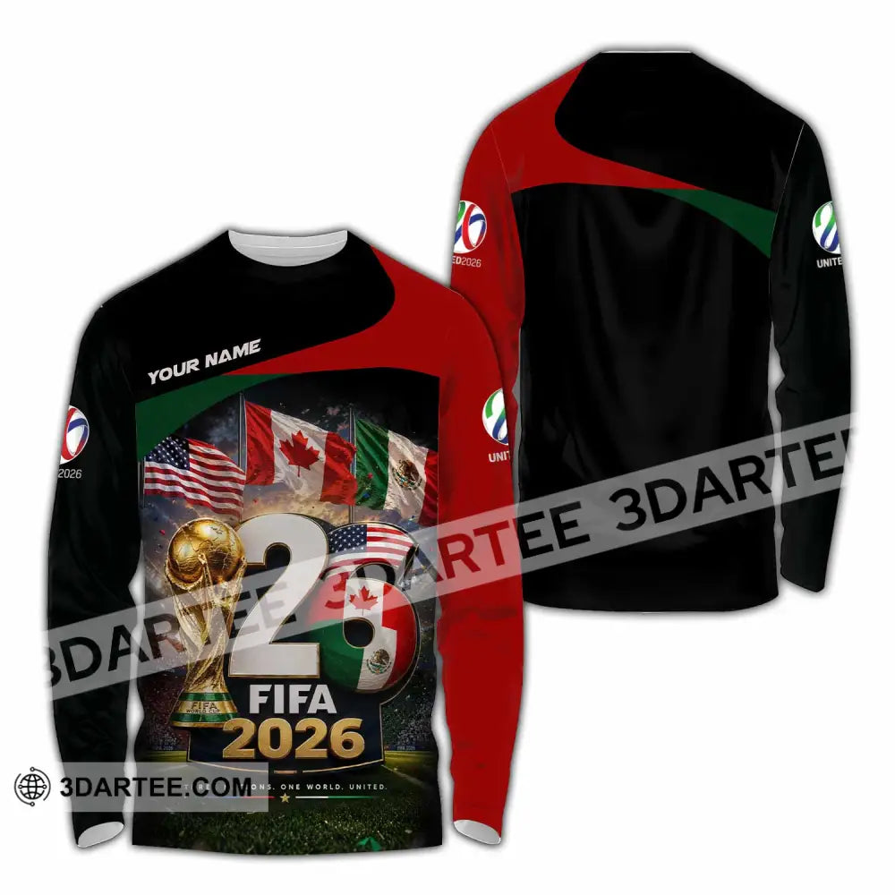 Unisex Shirt - Custom World Cup 2026 Shirt - Long Sleeve Shirt / S - T-shirt