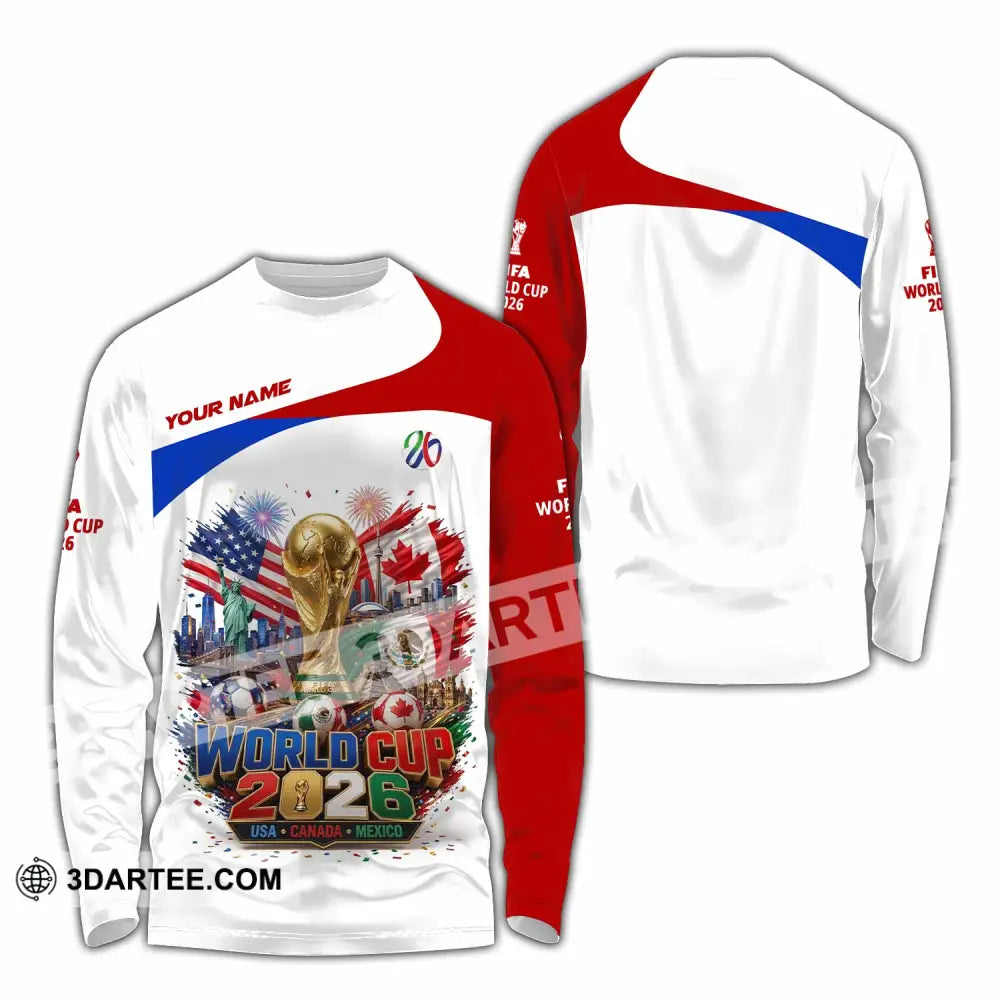 Unisex Shirt - Custom World Cup 2026 Shirt - Long Sleeve Shirt / S - T-shirt