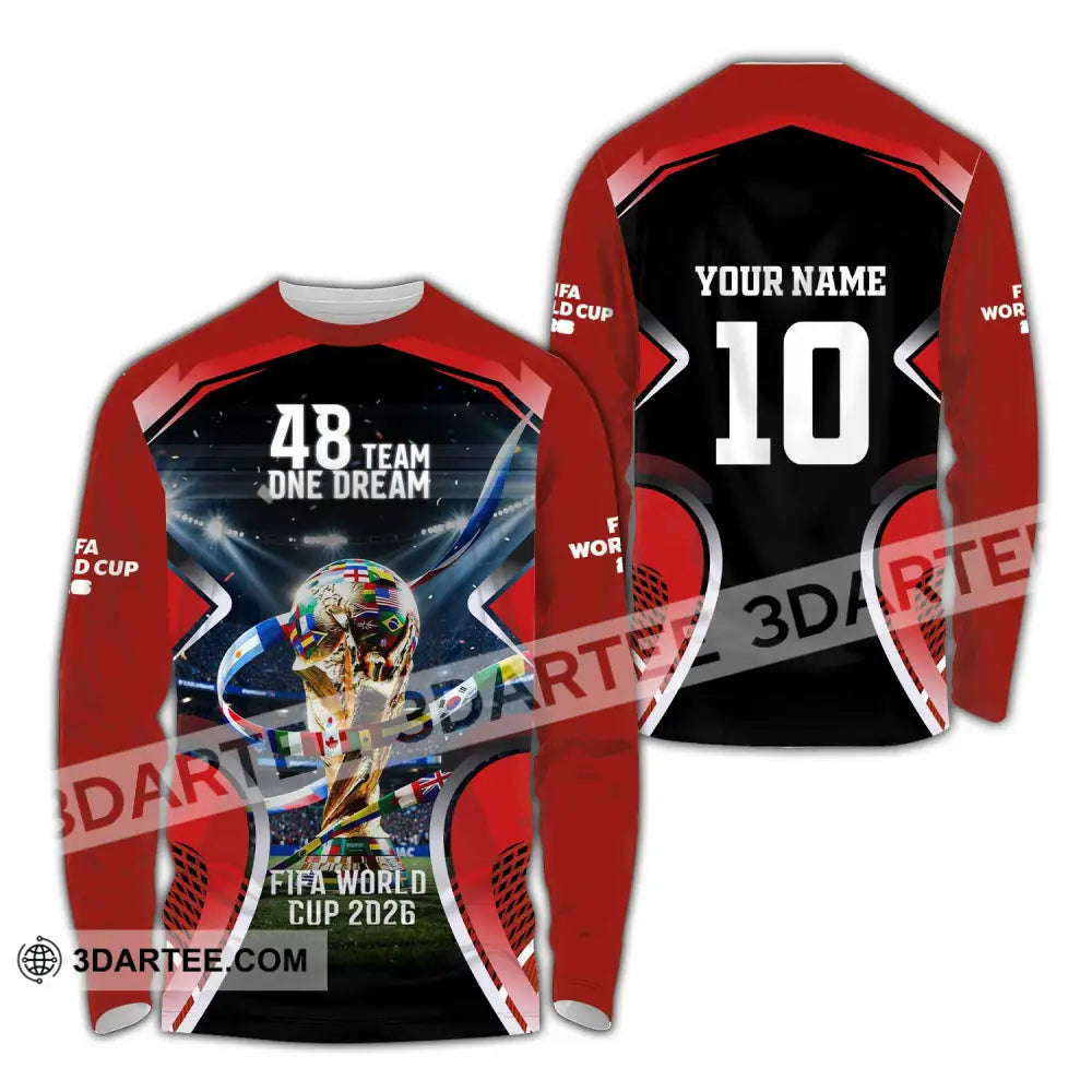 Unisex Shirt - Custom World Cup 2026 Shirt - Long Sleeve Shirt / S - T-shirt
