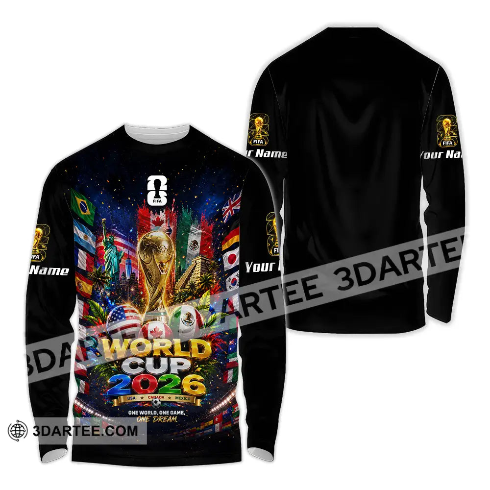 Unisex Shirt - Custom World Cup 2026 Shirt - Long Sleeve Shirt / S - T-shirt