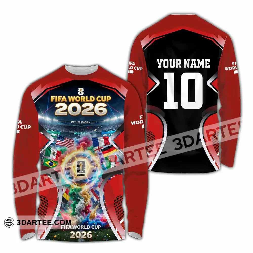 Unisex Shirt - Custom World Cup 2026 Shirt - Long Sleeve Shirt / S - T-shirt