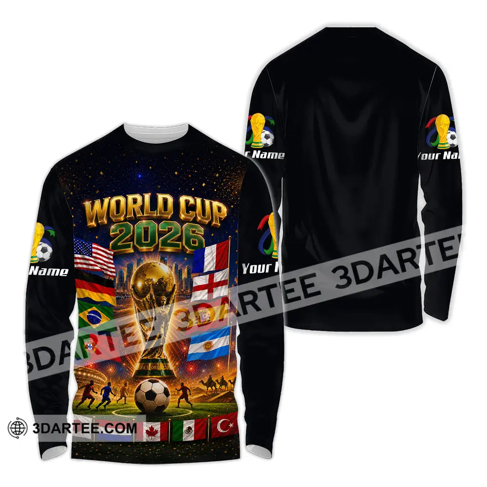 Unisex Shirt - Custom World Cup 2026 Shirt - Long Sleeve Shirt / S - T-shirt