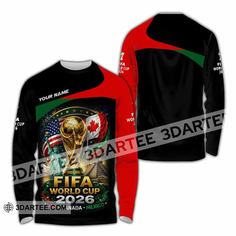 Unisex Shirt - Custom World Cup 2026 Shirt - Long Sleeve Shirt / S - T-shirt