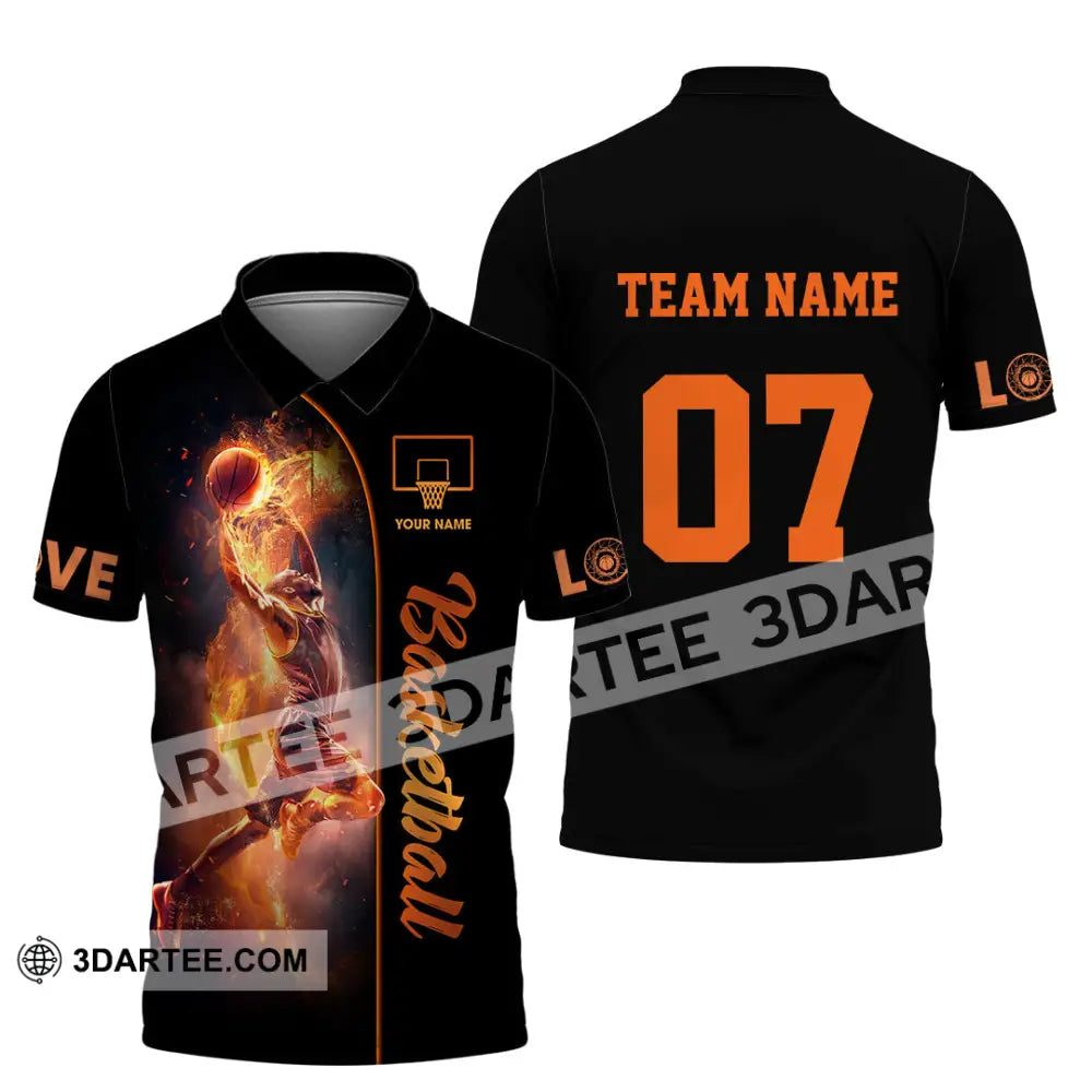 Unisex Shirt - Custom Love Basketball Shirt Polo Shirt / S T-shirt